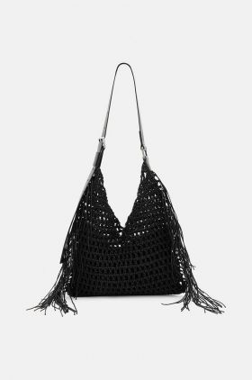 AllSaints poseta SABINE SHOULDER BAG culoarea negru, W080XA