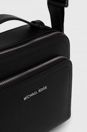 Michael Kors borseta de piele culoarea negru