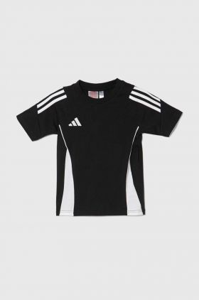 adidas Performance tricou de bumbac pentru copii TIRO24 SWTEEY culoarea negru, modelator