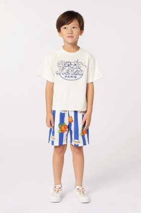 Kenzo Kids tricou de bumbac pentru copii culoarea bej, cu imprimeu