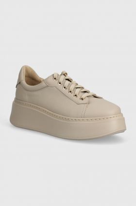 Answear Lab sneakers din piele culoarea bej