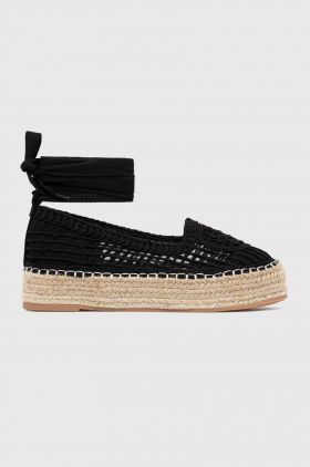 Answear Lab espadrile culoarea negru, cu platforma