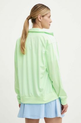 adidas Originals bluza femei, culoarea verde, cu imprimeu, IP0614