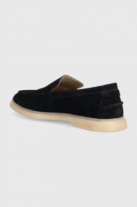 Gant mocasini din piele intoarsa Boery barbati, culoarea albastru marin, 28673573.G69