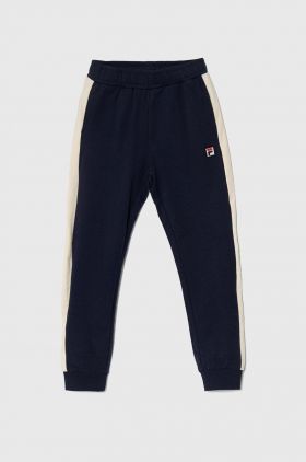 Fila pantaloni de trening pentru copii LADENBURG culoarea albastru marin, modelator