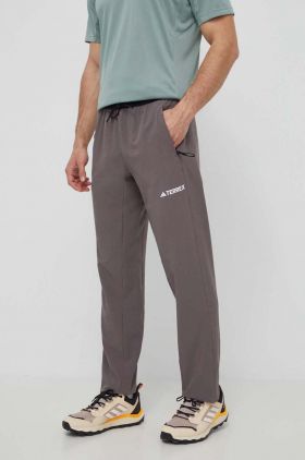 adidas TERREX pantaloni de exterior Liteflex culoarea gri, IQ3511