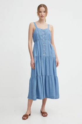 Pepe Jeans rochie EDITH midi, evazati, PL953483