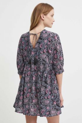 Pepe Jeans rochie DARCY culoarea gri, mini, evazati, PL953488