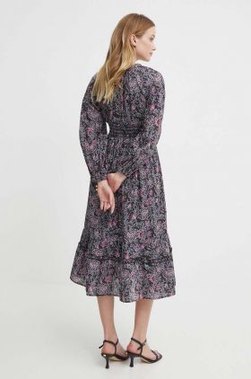 Pepe Jeans rochie DIVINIA culoarea gri, mini, evazati, PL953489