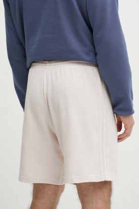 adidas pantaloni scurti din bumbac culoarea bej, IR5258