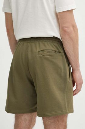 adidas Originals pantaloni scurti din bumbac culoarea verde, IR7878