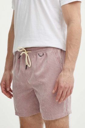 Picture pantaloni scurti din velur Dalvik culoarea roz, MSH088