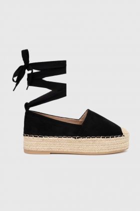 Answear Lab espadrile culoarea negru, cu platforma