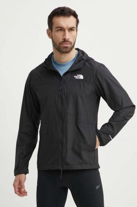 The North Face windbreaker Higher culoarea negru, de tranzitie, NF0A8727JK31