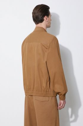 A.P.C. geaca blouson gilbert barbati, culoarea maro, de tranzitie, COGXS-H02922