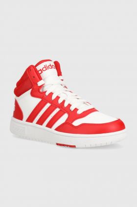 adidas Originals sneakers pentru copii HOOPS 3.0 MID K culoarea rosu