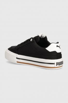 Puma tenisi copii Court Classic Vulc FS JR culoarea negru