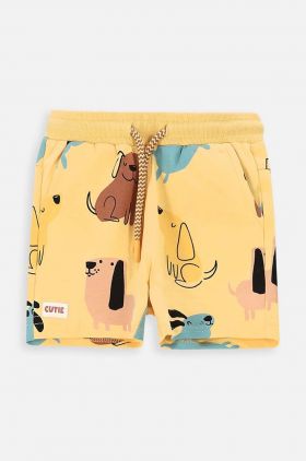 Coccodrillo pantaloni scurti bebe culoarea galben