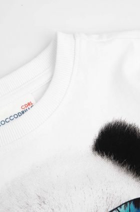 Coccodrillo tricou de bumbac pentru copii culoarea alb, cu imprimeu