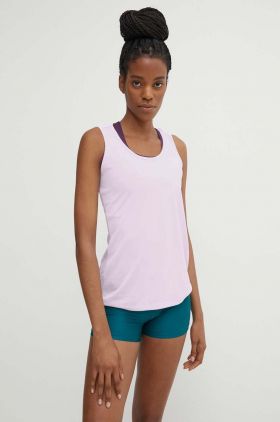 The North Face top sport Flex femei, culoarea violet, NF0A824OPMI1