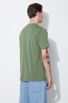 A.P.C. tricou din bumbac item barbati, culoarea verde, cu imprimeu, COFBT-H26904