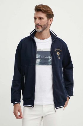 Paul&Shark bluza barbati, culoarea albastru marin, cu imprimeu, 24411936