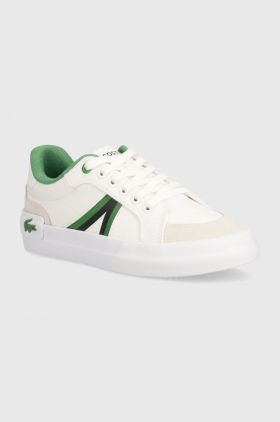 Lacoste sneakers pentru copii Vulcanized sneakers culoarea alb