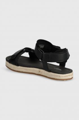 Pepe Jeans sandale PMS90115 barbati, culoarea negru, SUNSET SAVAGE