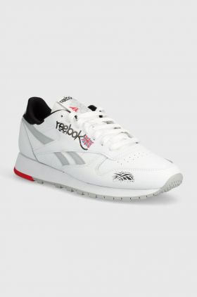 Reebok Classic sneakers din piele Classic Leather culoarea alb, 100075003