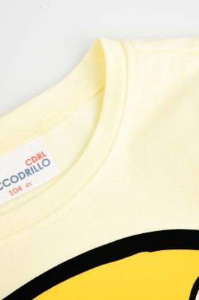 Coccodrillo tricou copii culoarea galben