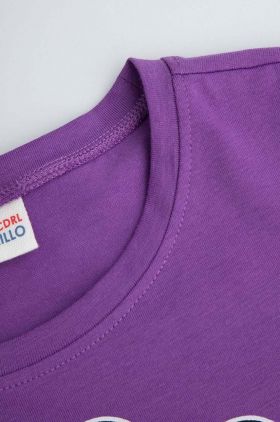 Coccodrillo tricou copii culoarea violet