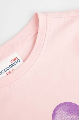 Coccodrillo tricou copii culoarea roz