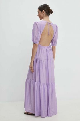 Answear Lab rochie culoarea violet, maxi, evazati