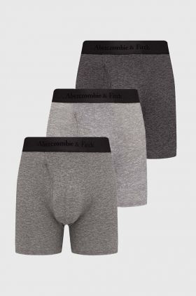 Abercrombie & Fitch boxeri 3-pack barbati, culoarea gri