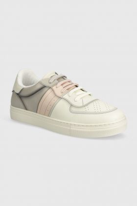 Emporio Armani sneakers din piele culoarea bej