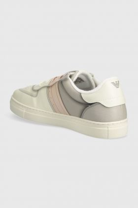 Emporio Armani sneakers din piele culoarea bej