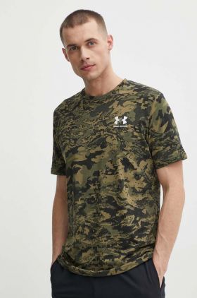 Under Armour tricou de antrenament culoarea verde, modelator