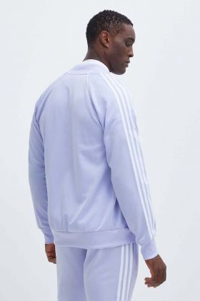 adidas Originals bluză barbati, culoarea violet, cu imprimeu, IR9889