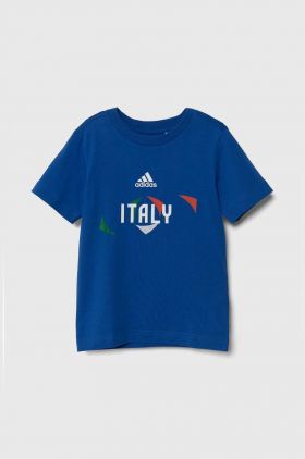 adidas Performance tricou de bumbac pentru copii cu imprimeu