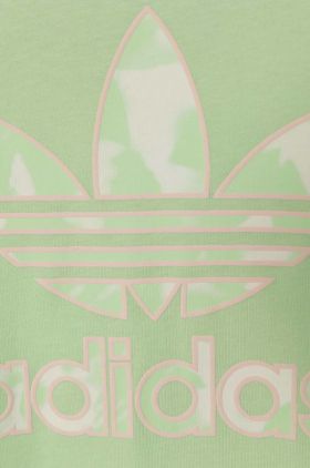 adidas Originals tricou de bumbac pentru copii culoarea verde, cu imprimeu