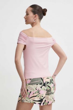 Abercrombie & Fitch top femei, culoarea roz