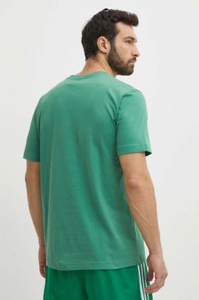 adidas Originals tricou din bumbac barbati, culoarea verde, neted, IN0671