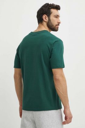 New Balance tricou din bumbac barbati, culoarea verde, cu imprimeu, MT41579NWG