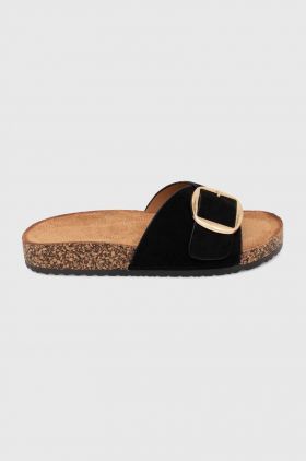 Answear Lab papuci femei, culoarea negru, cu platforma