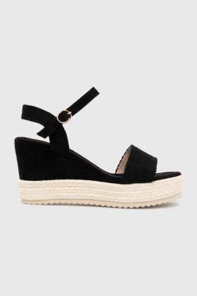 Answear Lab espadrile culoarea negru, toc pana