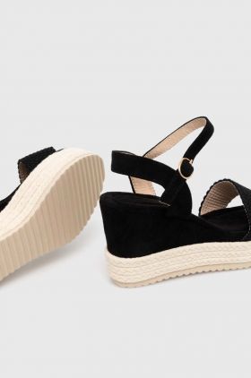 Answear Lab espadrile culoarea negru, toc pana