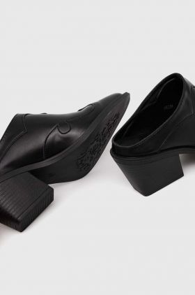 Answear Lab papuci femei, culoarea negru, cu toc drept