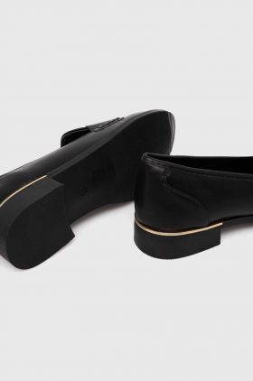 Answear Lab mocasini femei, culoarea negru, cu toc plat