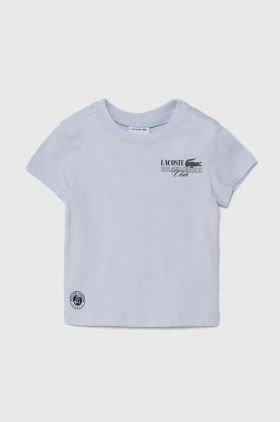 Lacoste tricou de bumbac pentru copii cu imprimeu