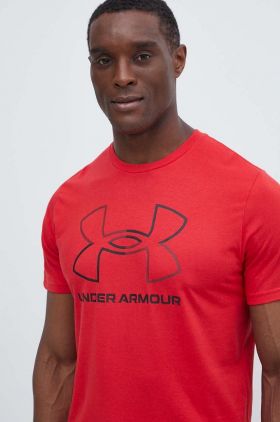 Under Armour tricou barbati, culoarea rosu, modelator